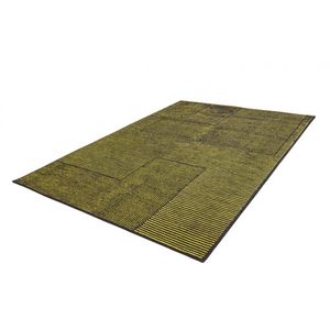 alfombra moderna / con motivos / de lana / redonda