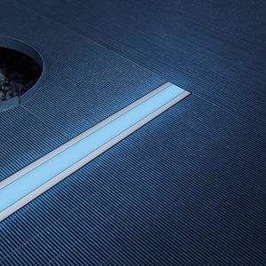 luminaria empotrable de suelo / LED / lineal / de exterior