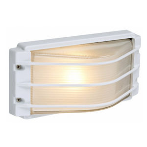 luminaria fluorescente compacta / rectangular / de exterior / de aluminio