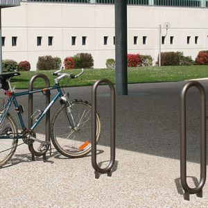 soporte para bicicletas para suelo / de acero / para espacio público