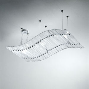 lámpara suspendida / de diseño original / de interior / de metal