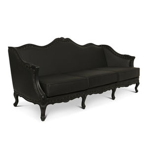 sofá de diseño nuevo barroco / de cuero artificial / 3 plazas / a medida