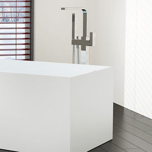 grifo monomando para lavabo / para bañera / para suelo / de latón cromado