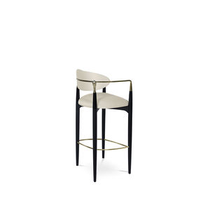 silla de bar clásica / con reposabrazos / tapizada / de tejido