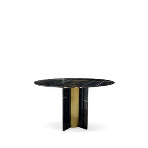 mesa de comedor moderna / de mármol / redonda