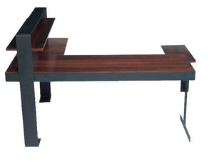 escritorio de madera / de metal / Art Deco / para el sector servicios