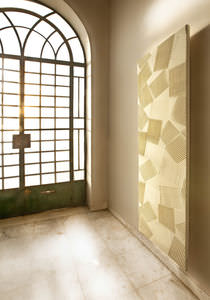 radiador eléctrico / de agua caliente / rectangular / de piedra natural