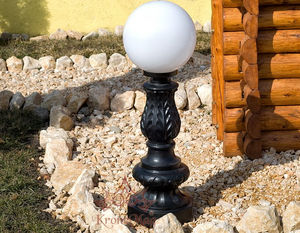 bolardo de iluminación urbano / clásico / de hierro forjado / LED