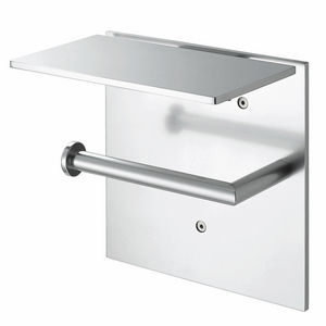 dispensador de papel higiénico de pared / de aluminio / para el sector servicios