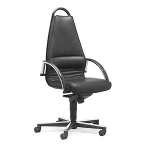 sillón de oficina / moderno / de cuero / ajustable en altura