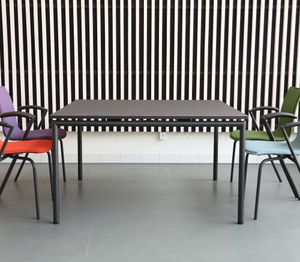 mesa moderna / de material laminado / de aluminio / rectangular