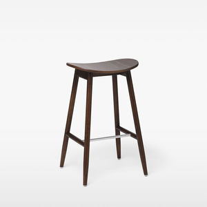taburete de bar moderno / de roble / de haya / tapizado