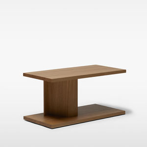 mesita auxiliar moderna / de roble / de madera maciza / rectangular