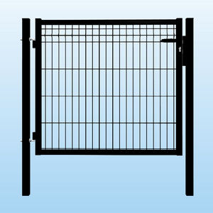 portones abatibles / de acero galvanizado / enrejados / para uso residencial