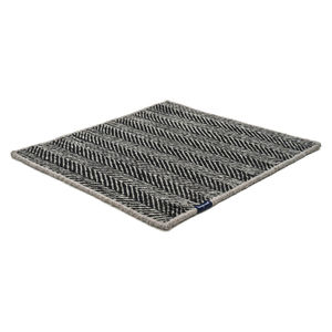 alfombra moderna / de rayas / de lana / rectangular