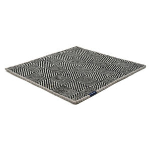 alfombra moderna / con motivos geométricos / de lana / rectangular