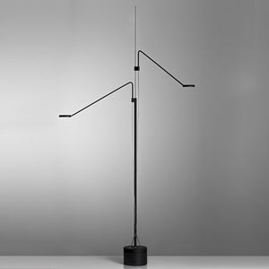 lámpara de pie / moderna / de aluminio / ajustable