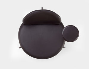 silla de visita moderna / de tela / de cuero / de MDF