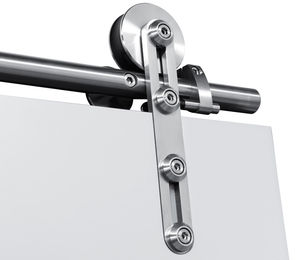 sistema de fijación de metal / para puerta / corredero / sobre carril