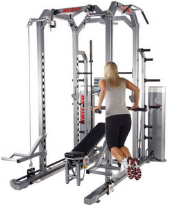 máquina de musculación fondos en paralelas