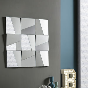 espejo de pared / moderno / rectangular / cuadrado