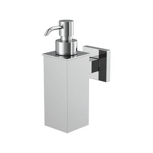 dispensador de jabón para el sector servicios / de pared / de latón cromado / manual