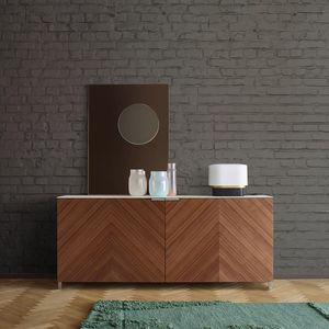 aparador moderno / de madera lacada
