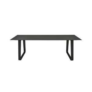 mesa de comedor / moderna / de metal / de gres porcelánico