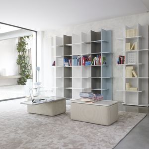 biblioteca modular / moderna / de madera lacada