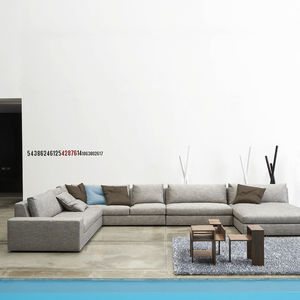sofá modular / moderno / de cuero / de tela