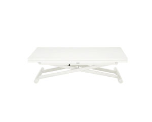 mesa moderna / de metal lacado / rectangular / de interior