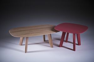 mesa de centro moderna / de roble / de nogal / de cerezo