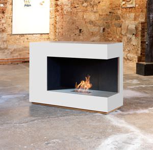 chimenea de bioetanol / moderna / hogar abierto / de esquina