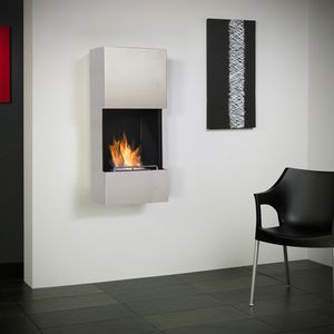 chimenea de bioetanol / moderna / hogar abierto / de pared