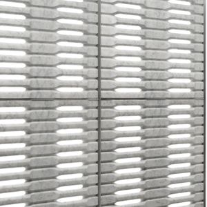 panel decorativo de metal / de mármol / para interiores / para tabique
