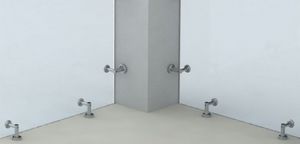 sistema de fijación de acero inoxidable / para paneles / para muro