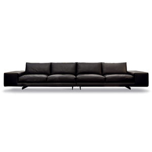 sofá modular / moderno / de cuero / de tejido