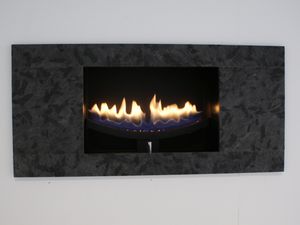 chimenea de gas / moderna / de diseño original / tradicional