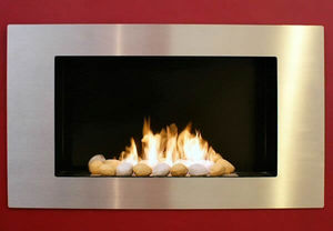 chimenea de bioetanol / moderna / hogar abierto / encastrable