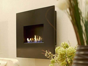 chimenea de bioetanol / moderna / hogar abierto / de pared