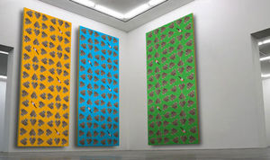 panel decorativo de material compuesto / de pared / impreso / aspecto acero
