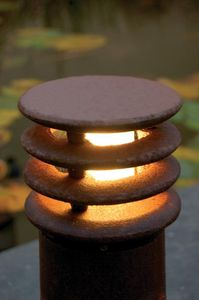 bolardo de iluminación urbano / clásico / de acero / LED