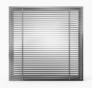 rejilla de ventilación de aluminio / rectangular / lineal / para suelo técnico