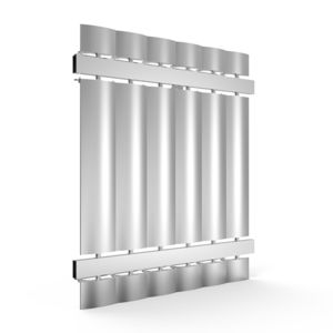 celosía con lamas de aluminio / para fachada / para techado / para ventana