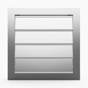 compuerta de ventilación de aluminio / para edificio