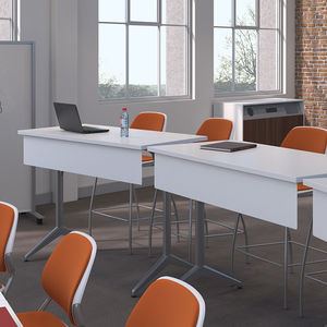 mesa para la enseñanza moderna / de material laminado / rectangular / para edificio público