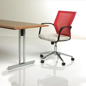 silla de oficina moderna / con ruedas / con patas en forma de estrella / con reposabrazos