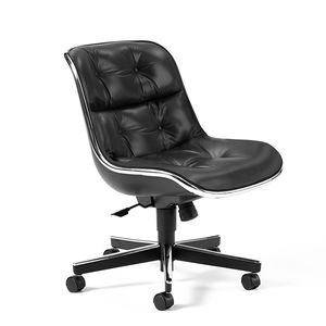 sillón de director moderno / de cuero / de tejido / con ruedas
