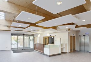 edificio prefabricado / de madera / para usos médicos / moderno