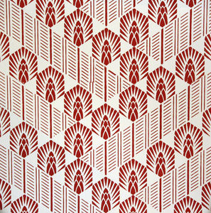 papeles pintados clásicos / con motivos / rojos